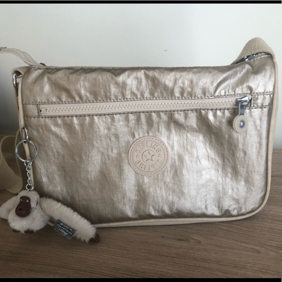 Kipling Handbags - Kipling gold metallic crossbody